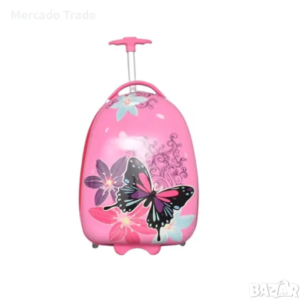 Детски куфар Mercado Trade, Поликарбон 31799, Пеперуди, снимка 1