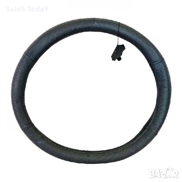 Калъф за волан за камиони, размер XXXXL, 50см., изкуствена кожа, черен, снимка 1