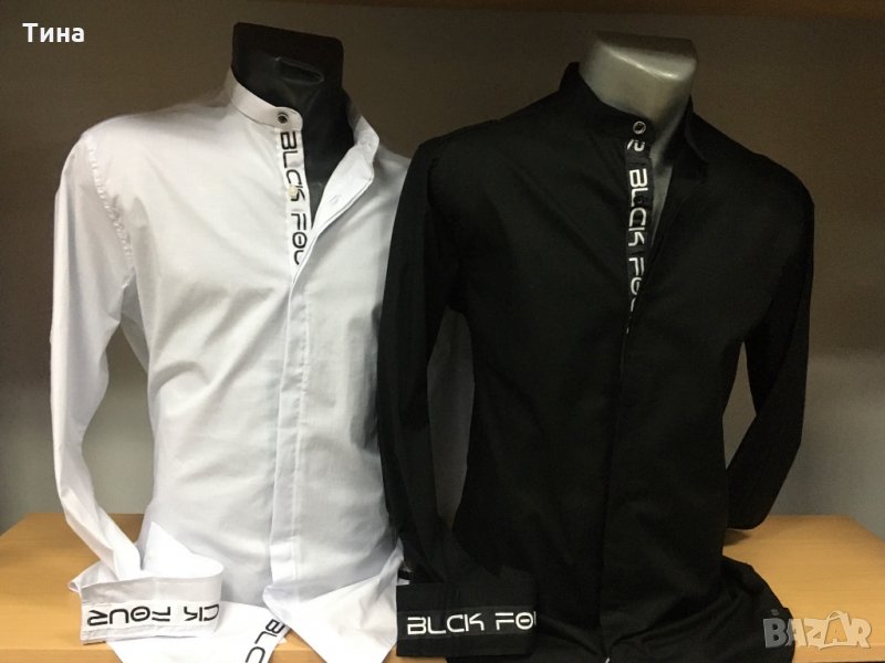 Елегантни мъжки ризи Black four, снимка 1