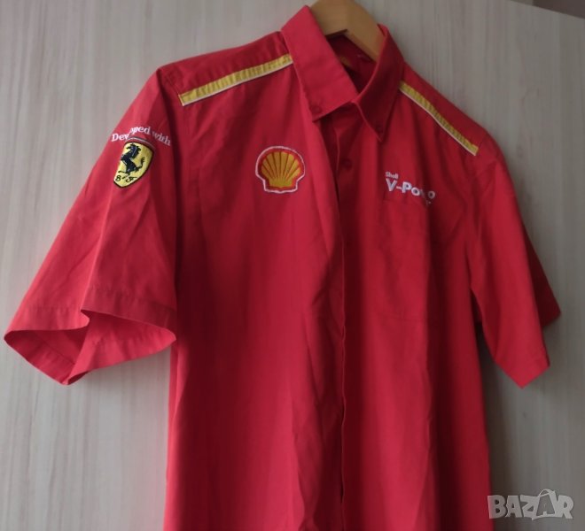 Ferrari Shell V Power - мъжка риза, снимка 1