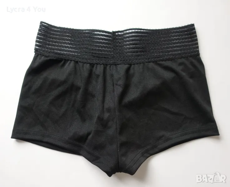 Уникални дамски боксерки с набор отзад и широк прозрачен колан, снимка 1