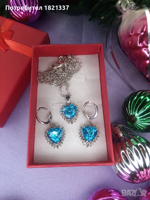 Комплект колие и обици , снимка 1