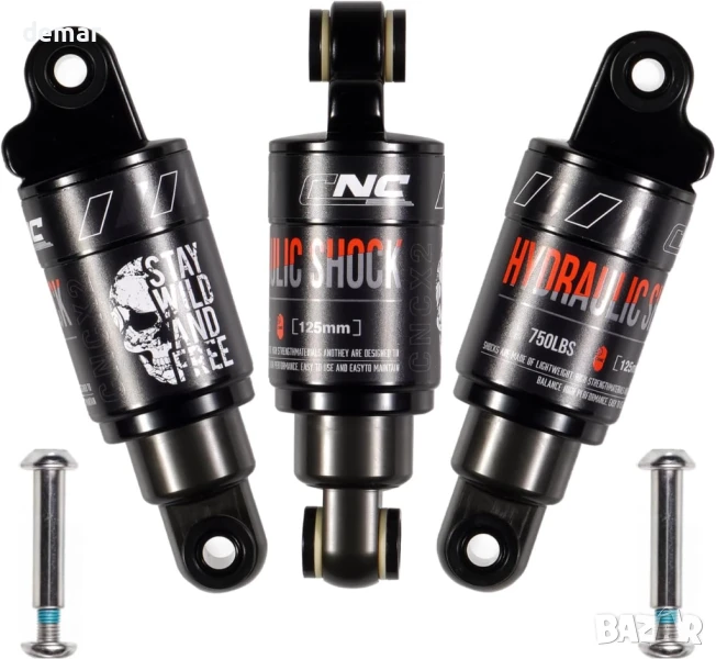 CNCLOL Заден хидравличен амортисьор за планински велосипед 125 мм x 750 фунта, снимка 1