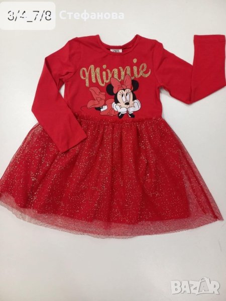 Рокля мини Маус  Размери -3/4г.4/5г.5/6г.6/7г.7/8г. Цена -29 лв, снимка 1