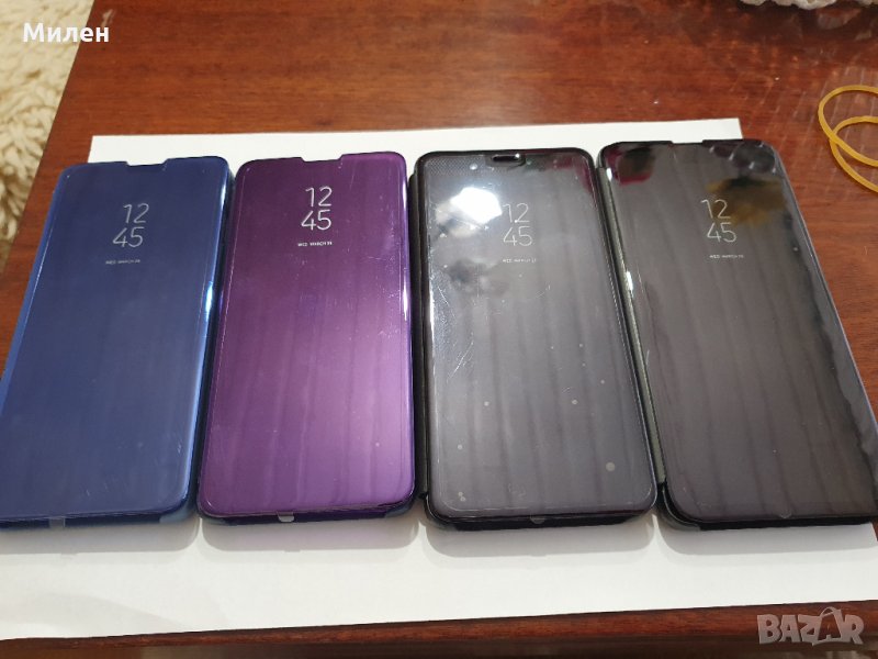 Smart Mirror Flip Phone case For Samsung Galaxy A51 A71 S10 S8, снимка 1