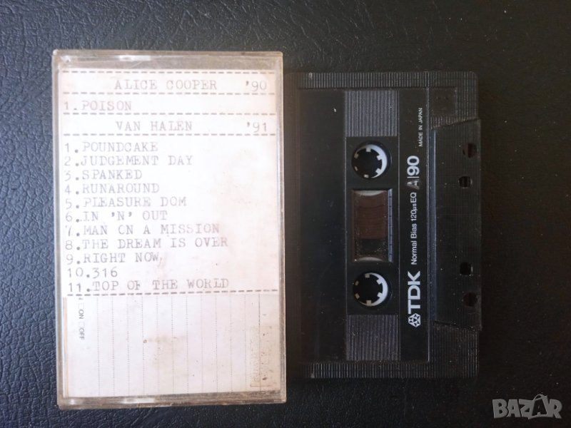 Alice Cooper / Van Halen аудио касета TDK A90, снимка 1