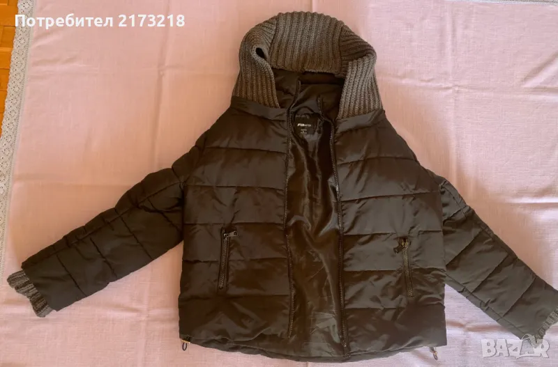 яке - дамско, FB siter - черно - с пух, снимка 1