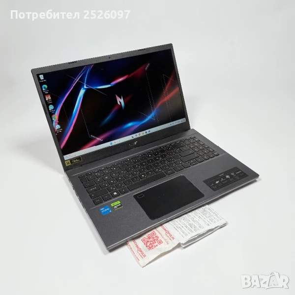 Гаранция Acer Aspire 7/15,6” 144Hz IPS/i5-12450H/RTX 2050/16GB/512GB, снимка 1