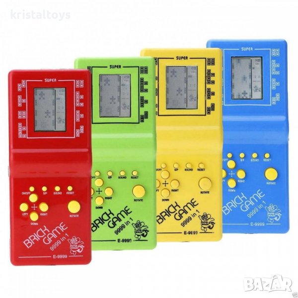 Тетрис Brick Game цветен, детска занимателна игра, снимка 1