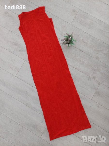 Нова дълга червена рокля, снимка 1