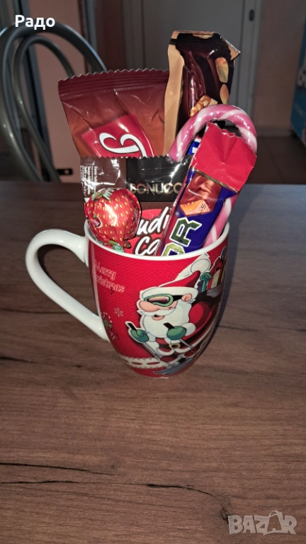 Коледни чаши с лакомства , снимка 1