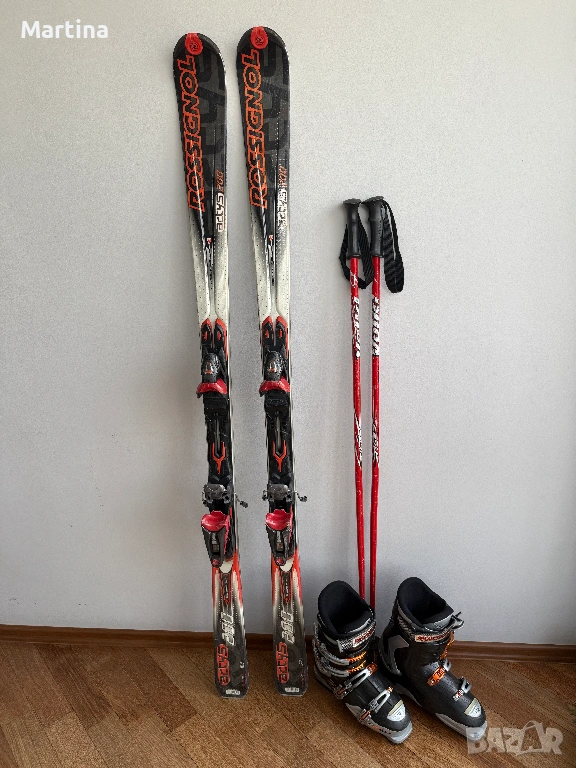 Rossignol ски, ски обувки, щеки, снимка 1