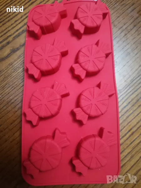 6 бонбона бонбони бонбон силиконов молд форма фондан шоколад гипс декор , снимка 1