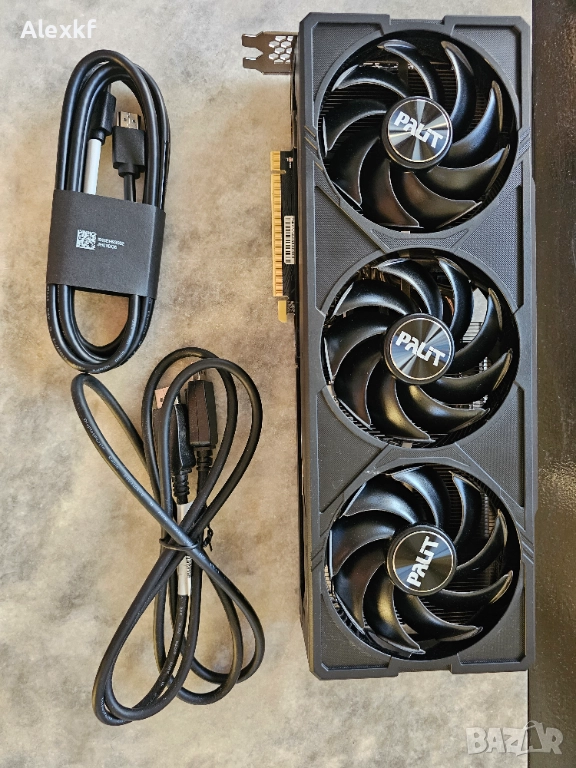 идео Карта GeForce RTX 4070 Jetstream 3 OC 12GB+Гаранция до Април 2027, снимка 1