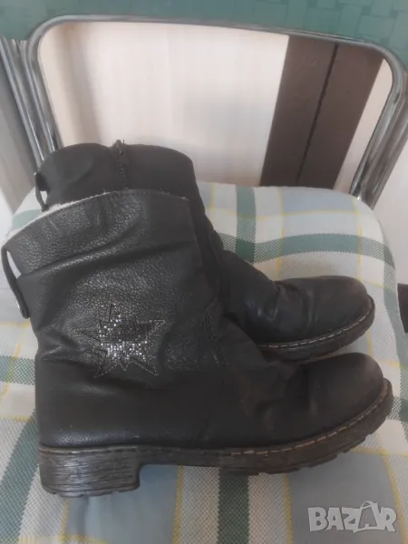 RIEKER 100% оригинални ботуши с подплата от естествена вълна, снимка 1
