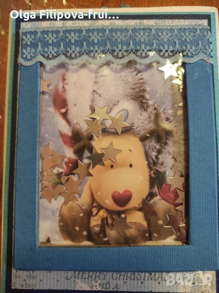 Ръчно изработен Коледен албум за снимки, снимка 1