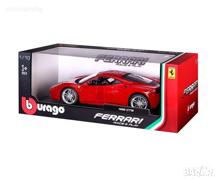 1:18 Метални колички: Ferrari 488 GTB, снимка 1