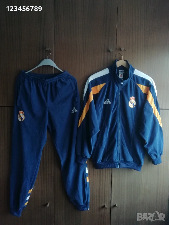 Real Madrid Adidas 1998/1999 vintage оригинален комплект анцуг Реал Мадрид горнище и долнище , снимка 1