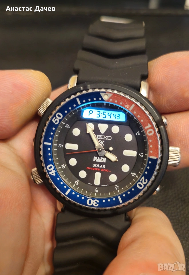 SEIKO - PADI - SOLAR - SPECIAL EDITION , снимка 1