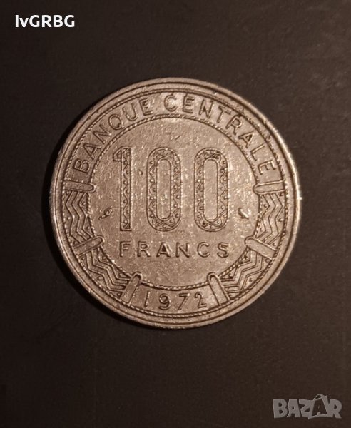 100 франка Народна република Конго 100  CFA francs, снимка 1