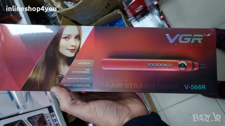 Преса за коса с керамично покритие VGR V-566R, снимка 1