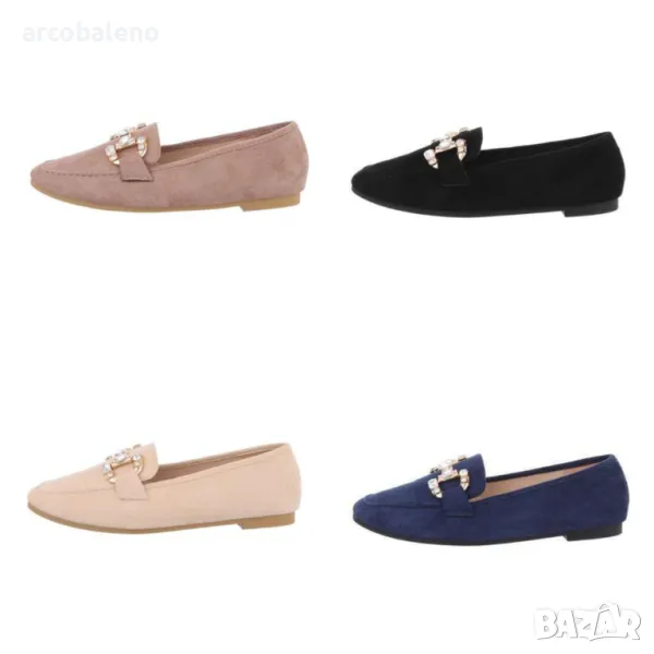 Дамски мокасини, 4цвята, снимка 1