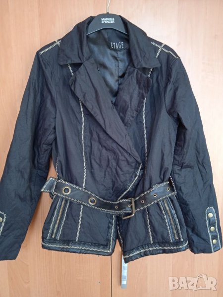 Яке с кожени елементи, снимка 1