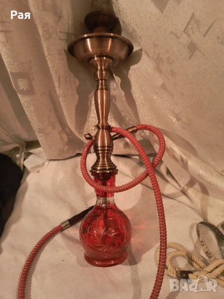 Наргиле , ново, червено и голямо, снимка 1
