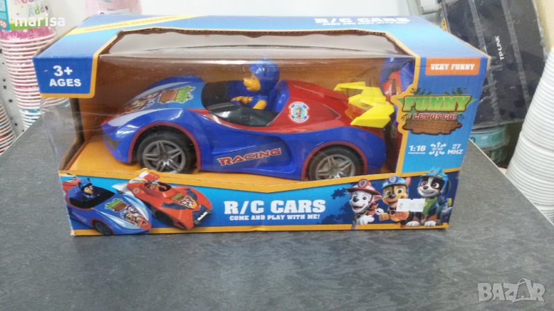 Кола с пълен радиоконтрол Пес патрул, Чейс с дистанционно, включени батерии  - 8060, снимка 1