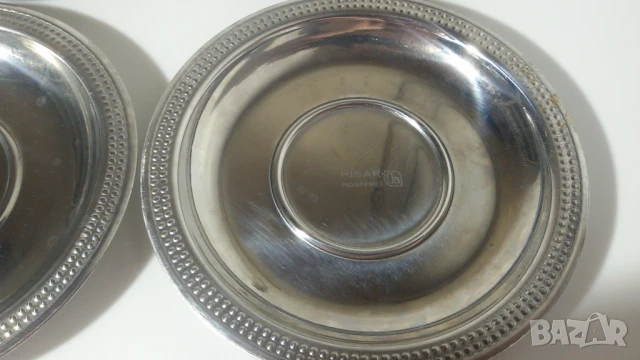 Лот 12 малки чинийки Hisar Rostfrei, снимка 8 - Чинии - 51317270