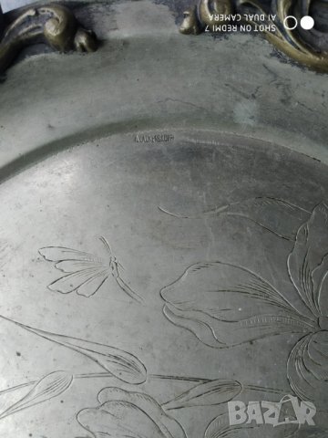 бароков посребрен поднос, снимка 5 - Други ценни предмети - 37945255