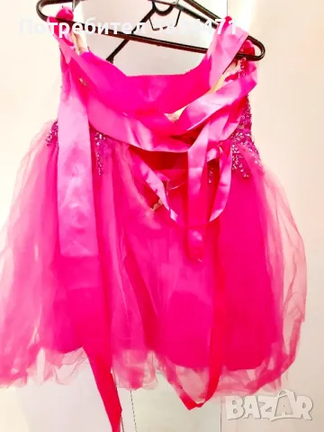 Цикламена бална рокля, снимка 2 - Рокли - 49535271