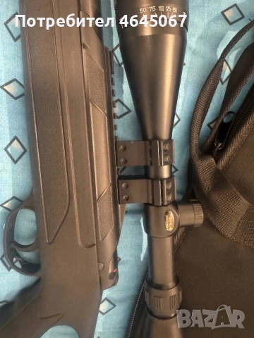 Въздушна пушка с газово бутало 5.5 гризли и оптичен мерник бсс ce4-16x50a0, снимка 4 - Въздушно оръжие - 53486570