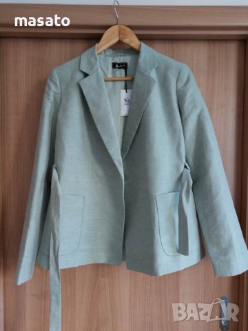 SINEQUANONE - зелено сако с колан, снимка 3 - Сака - 40619238