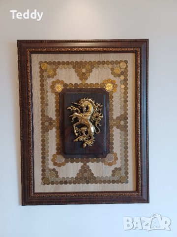 Художествени пана от монети , снимка 17 - Антикварни и старинни предмети - 39646401