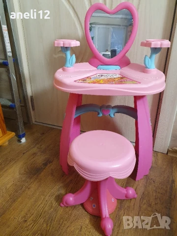 Детска тоалетка със столче и количка за кукли, снимка 3 - Кукли - 50506871