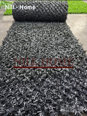 Поцинкована мрежа с декорация ( Изкуствена трева ) 4 мм. Тел / 40 мм. Око, снимка 15 - Огради и мрежи - 52302895