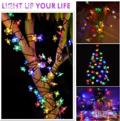 LED цветни соларни лампички за дома или градината, снимка 6 - Декорация за дома - 49915742