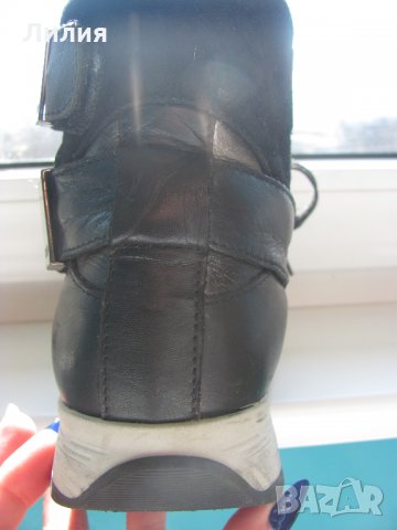 Боти за момиче/жена от хубава естествена кожа, стабилна студоизолираща подметка, снимка 11 - Дамски боти - 34621834