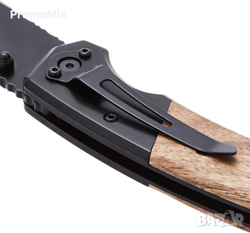 Сгъваем нож Amazon Basics ‎DS-CKAMZ029 Заключващ механизъм Джобен нож от Неръждаема стомана, снимка 5 - Ножове - 43673042