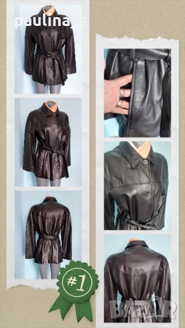 Два различни броя / Марково дамско яке от естествена кожа , снимка 12 - Якета - 51959920