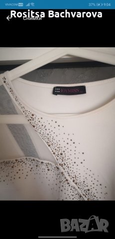 Бяла рокля, L размер, снимка 4 - Рокли - 28339973