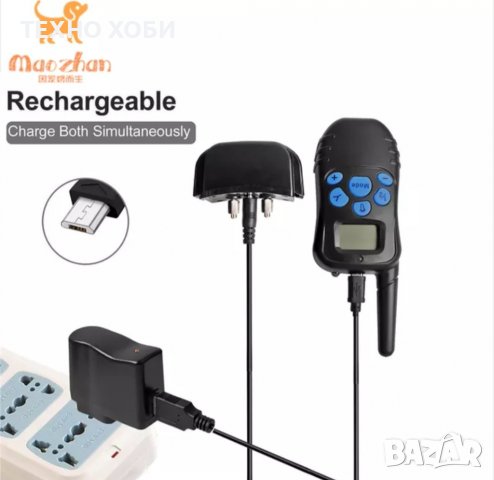 Електронен нашийник за куче водоустойчив. Тренировъчна каишка за дресиране, телетакт-500метра, снимка 4 - За кучета - 37001160