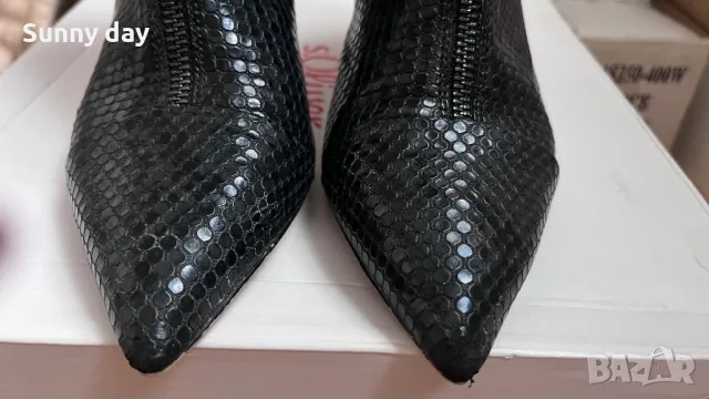 Боти с ток  Zara, снимка 3 - Дамски боти - 47923369