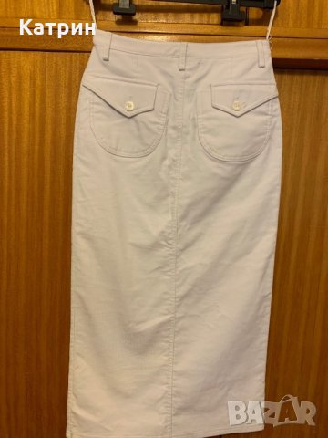 Бяла кадифена пола, снимка 4 - Поли - 28236220