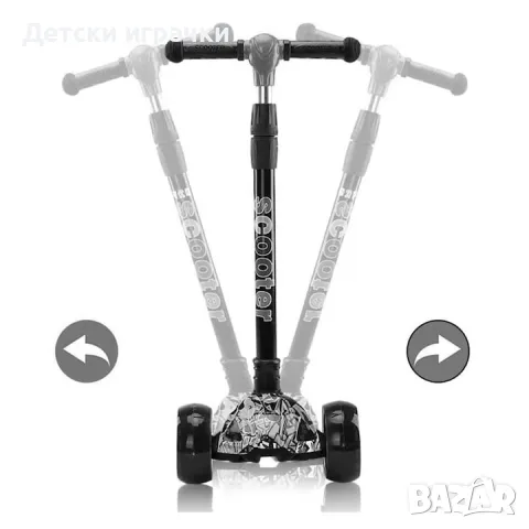 Детска сгъваема тротинетка Chipolino Кроксър Ево със светещи колела, снимка 4 - Скутери и тротинетки - 49797358
