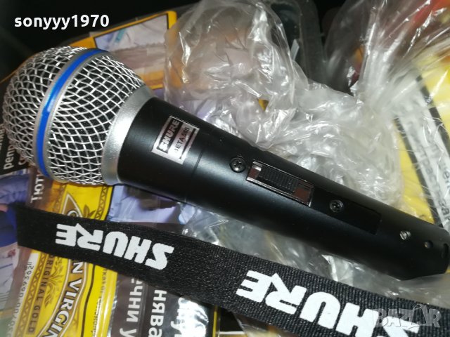 shure beta sm58s-profi microphone swiss 0104211707, снимка 5 - Микрофони - 32387591