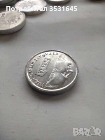 Лот Испански монети от 1 песета, снимка 5 - Нумизматика и бонистика - 43023154