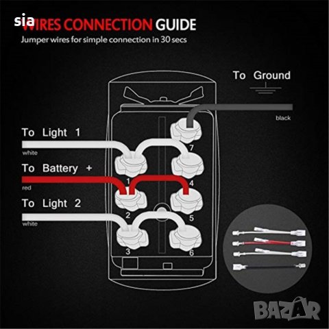 КОПЧЕ за Лебедка, БУТОН, ЗА ВГРАЖДАНЕ, САМОВЪЗВРАТЕН, ЗА ЛЕБЕДКА, МАКАРА, ПОВДИГАЧ, 12V - 24V, НАД, снимка 3 - Аксесоари и консумативи - 39276958