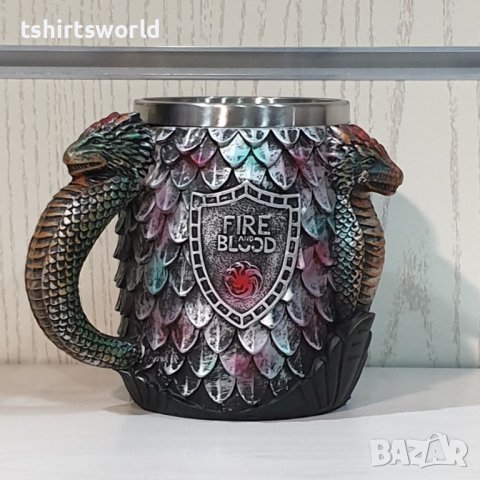 Нова 3D чаша Game of Thrones - FIRE and BLOOD в Подаръци за мъже в гр.  Варна - ID36799087 — Bazar.bg